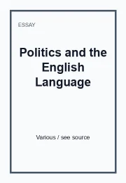 Politics and the English Language